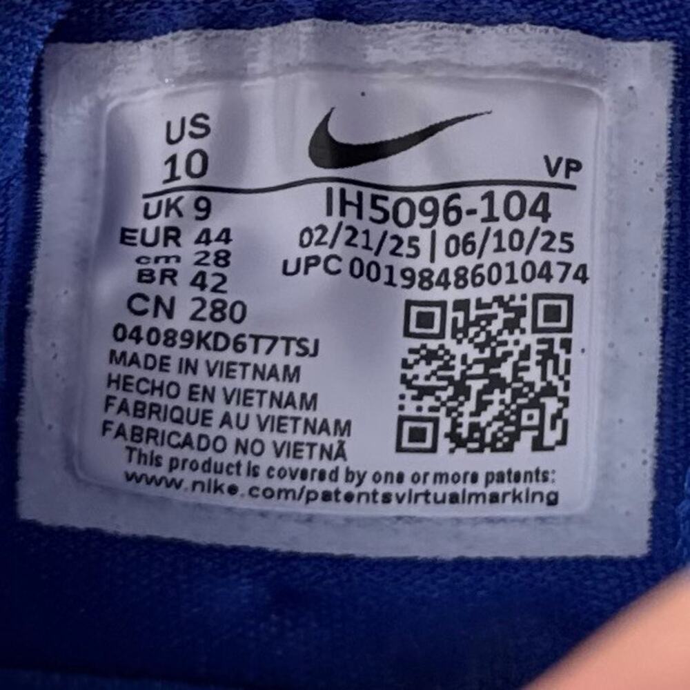 Nike KD 18 TB White Game Royal Basketball Shoes IH5096-104 Men's Size 10 - Picture 8 of 8